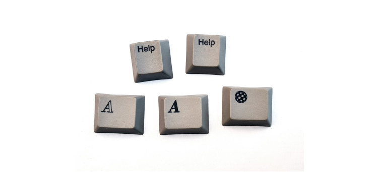 Amiga meta key (Windows key replacement), Help keys and Boing key for Cherry MX switch keyboards (Cherry profile keys)