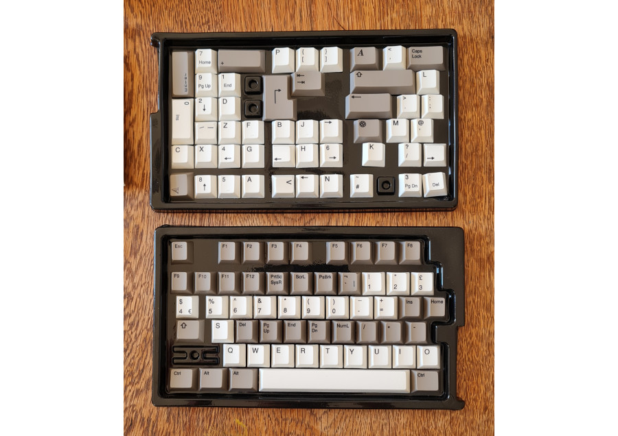 Amiga 105-key ISO Cherry profile keycaps set for mechanical PC keyboards