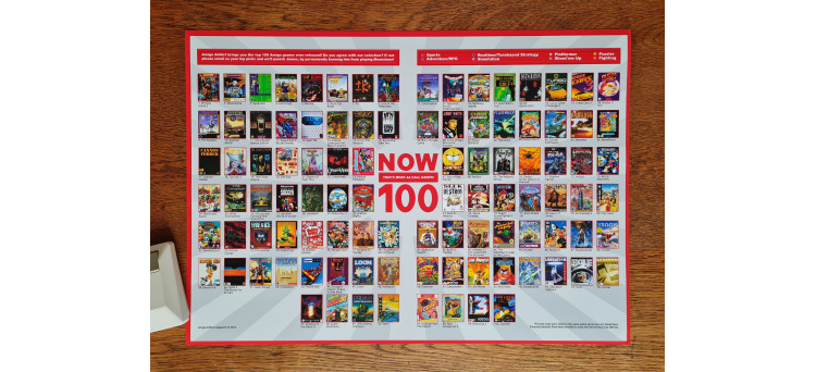 Top 100 Amiga Games Poster Art Print - Amiga Addict - A2 Size