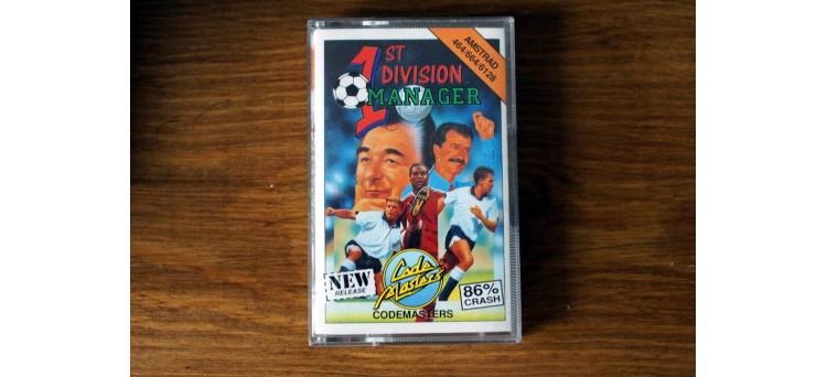 1st Division Manager - Amstrad CPC 464 664 6128 Code Masters - cassette game (1991)