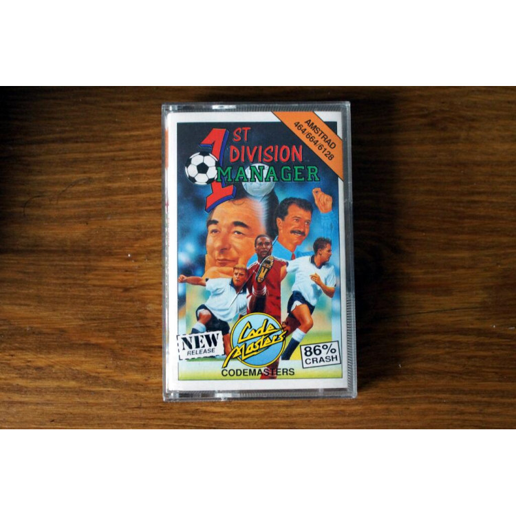 1st Division Manager - Amstrad CPC 464 664 6128 Code Masters - cassette game (1991)