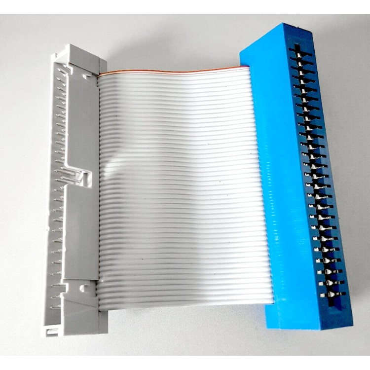 Amstrad CPC Edge Connector female to 50 Pin male. Expansion data ribbon cable.