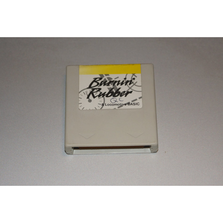 Amstrad CPC 464 6128 Plus Locomotive Basic & Burnin' Rubber game Cartridge 1990