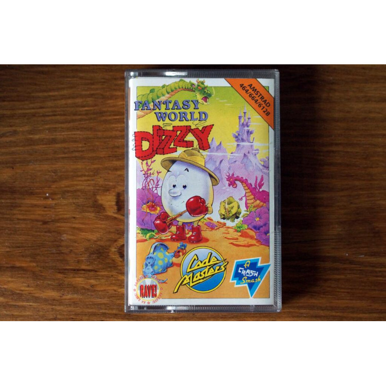 Fantasy World Dizzy Amstrad CPC 464 664 6128 - Code Masters - cassette game (1989)