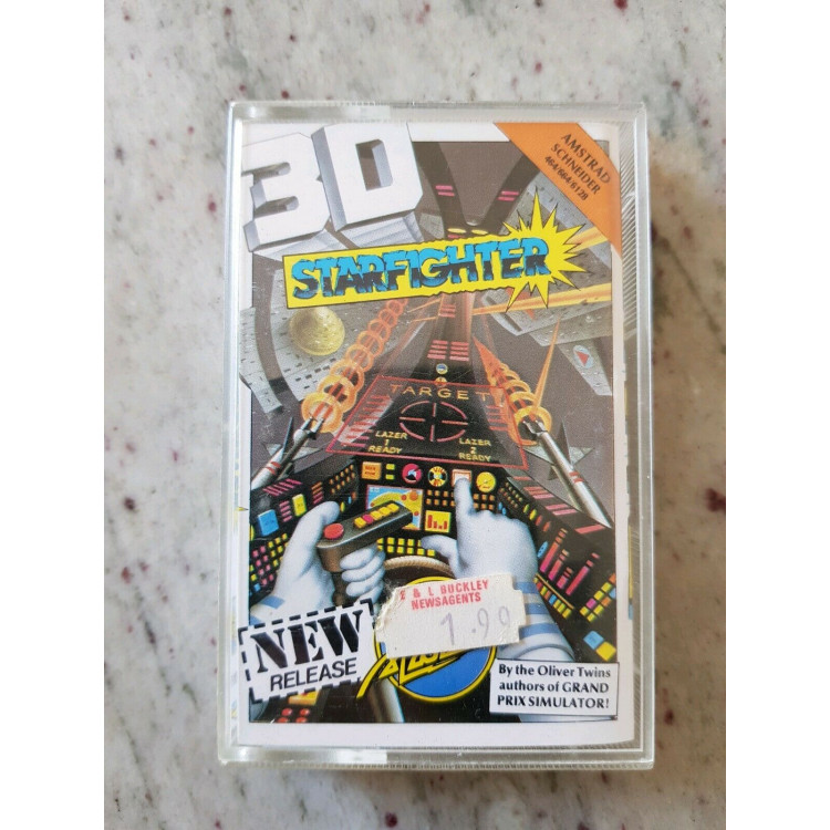 3D Starfighter game for Amstrad Schneider 464/446/6128 Code Masters