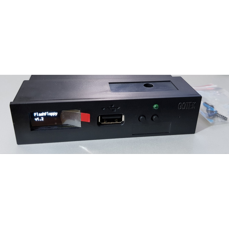 Gotek 3.5" OLED Display Floppy Disk Drive emulator - IBM PC XT Mac DOS etc (with Flash Floppy firmware)