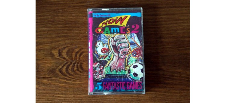 NOW GAMES 2 - Sinclair ZX Spectrum 48k - Virgin - 1985 - 5 games! Cassette TAPE