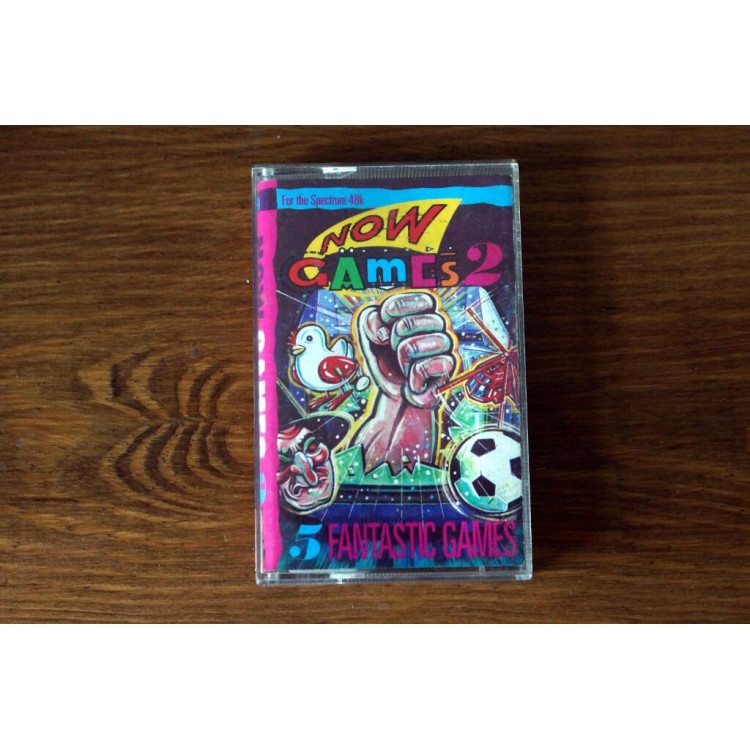 NOW GAMES 2 - Sinclair ZX Spectrum 48k - Virgin - 1985 - 5 games! Cassette TAPE
