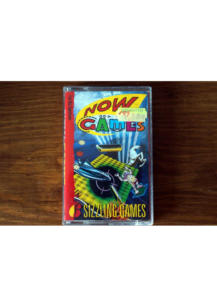 NOW GAMES - Sinclair ZX Spectrum 48k - Virgin - 1985 - 6 games! Cassette TAPE