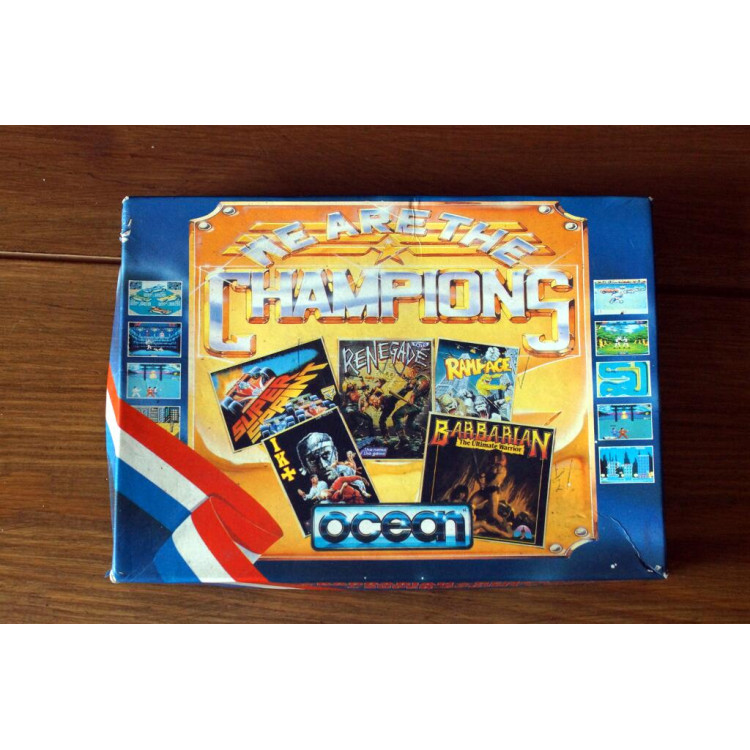 * WE ARE THE CHAMPIONS - 5 GAMES - Sinclair ZX Spectrum - Ocean - twin cassettes
