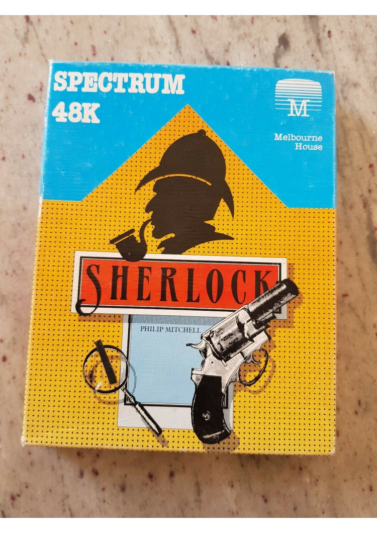 Sherlock by Philip Mitchell for ZX Spectrum 48k text adventure tape cassette game - Melbourne House
