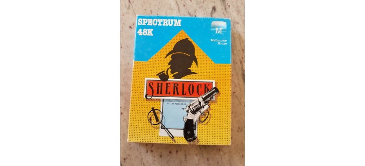 Sherlock by Philip Mitchell for ZX Spectrum 48k text adventure tape cassette game - Melbourne House