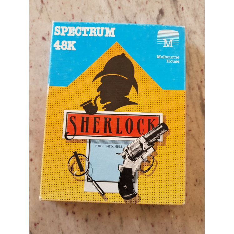 Sherlock by Philip Mitchell for ZX Spectrum 48k text adventure tape cassette game - Melbourne House
