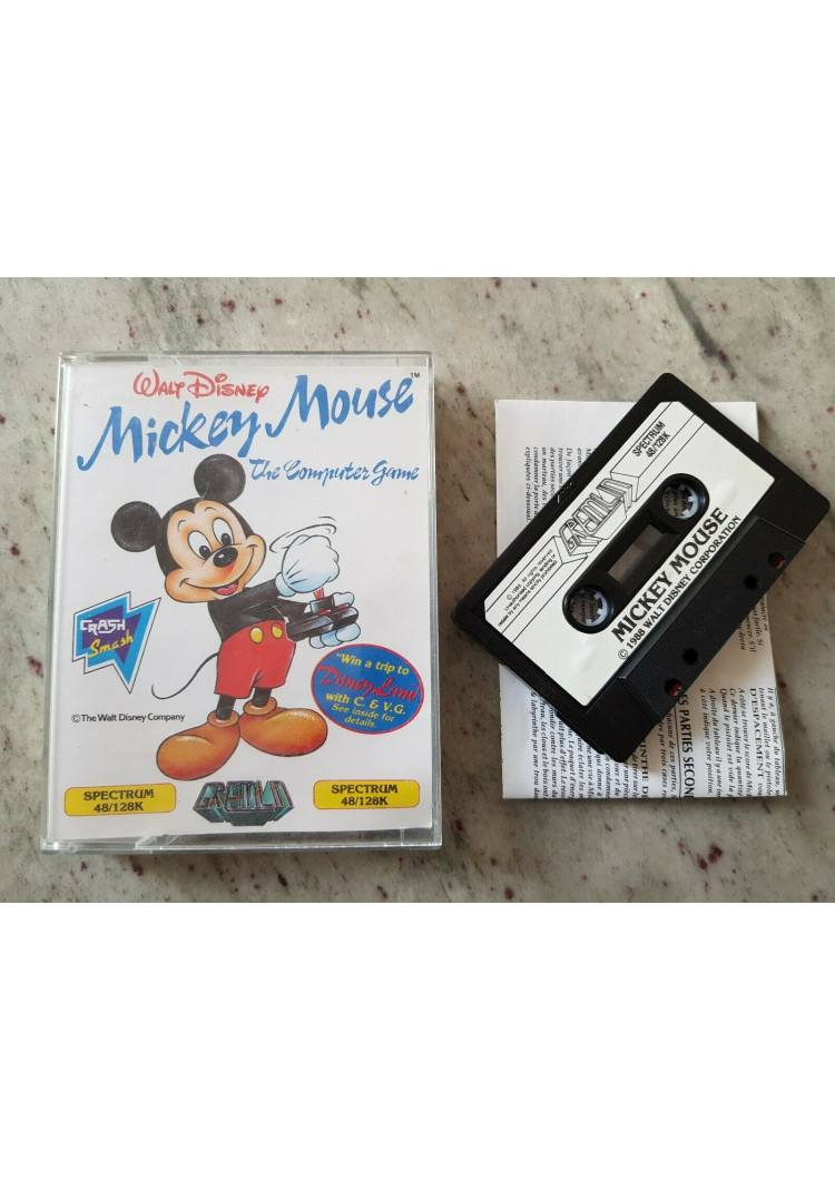 Walt Disney Mickey Mouse "The Computer Game" for Sinclair ZX Spectrum 48k/128k