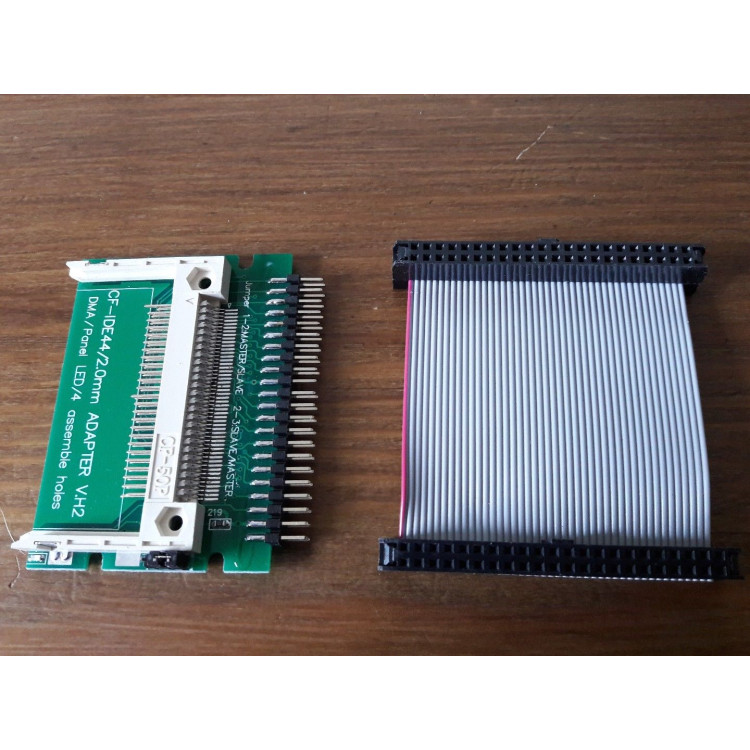 Commodore Amiga 600, 1200 IDE to Compact Flash Hard Drive Adaptor + IDE Cable 