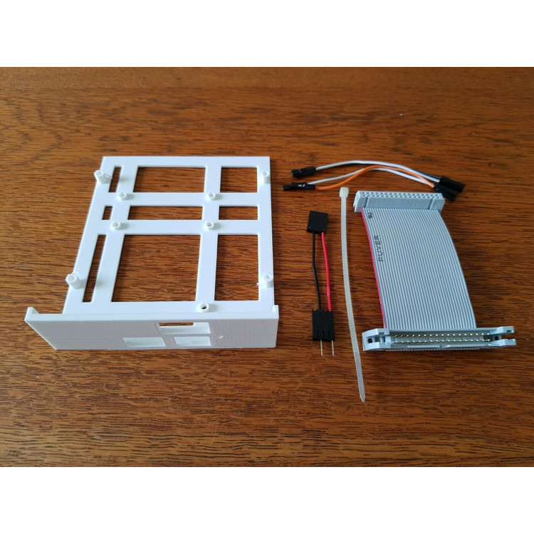 Atari 1024 / 1040 ST Gotek floppy disk emulator fitting kit (includes Bracket, Data & Power extensions & longer LCD jumpers)