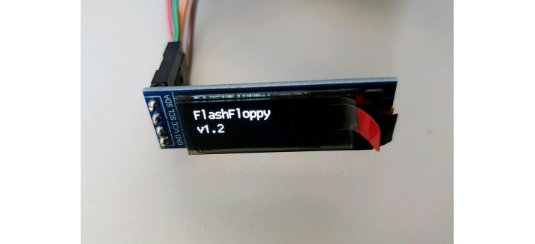 Gotek OLED Flash Floppy Compatible LCD Display 0.91" 128x32 (White Text) 3.3v 5v