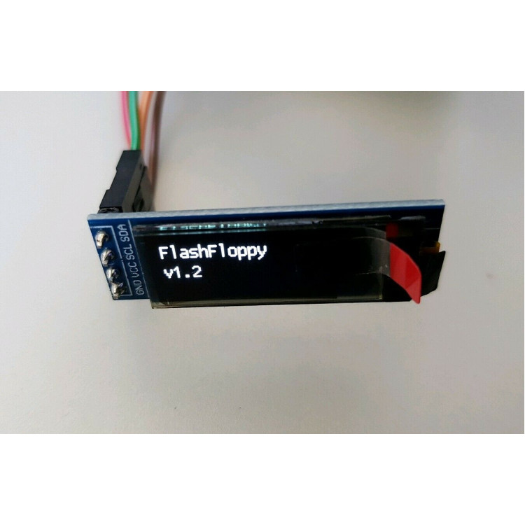 Gotek OLED Flash Floppy Compatible LCD Display 0.91" 128x32 (White Text) 3.3v 5v