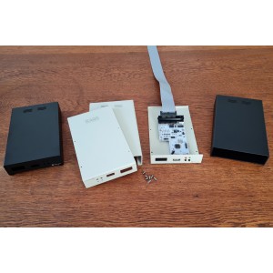 SIMFDD35 Kit - External Floppy Disk Drive Enclosure (Metal Case for Gotek, OpenFlops PCB or original 3.5" Floppy Drive)