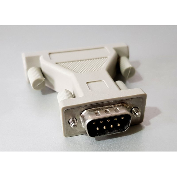 9 pin serial DE9 RS232 connector to 25 pin serial DB25 adaptor (DB9M-DB25F)
