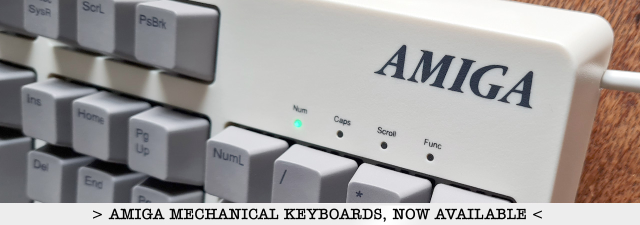 Amiga-style mechanical PC keyboards
