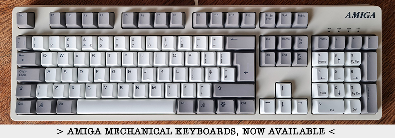 Amiga-style mechanical PC keyboards