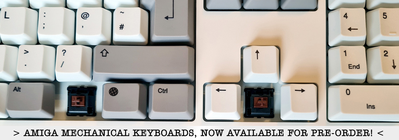 Amiga-style mechanical PC keyboards