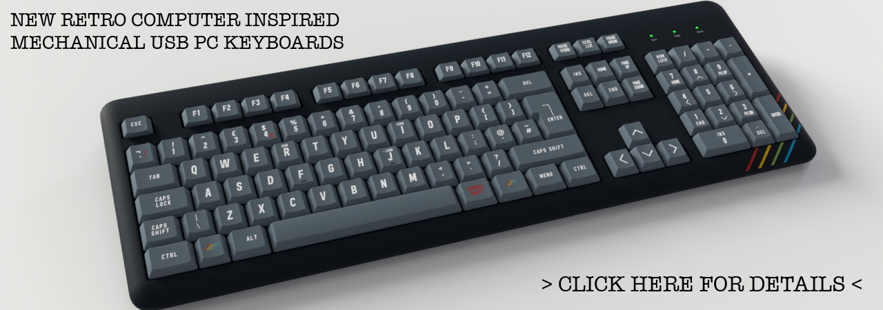 Sinclair ZX Spectrum style mechanical usb keyboard